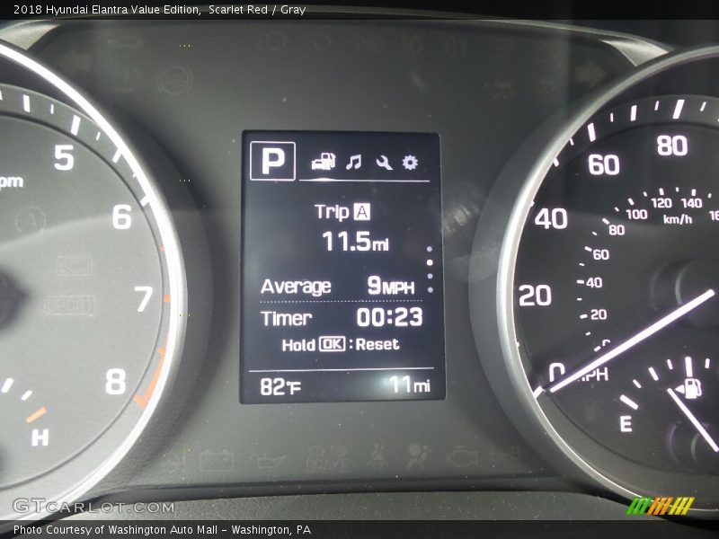 Scarlet Red / Gray 2018 Hyundai Elantra Value Edition