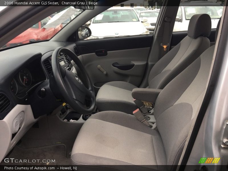 Charcoal Gray / Beige 2006 Hyundai Accent GLS Sedan