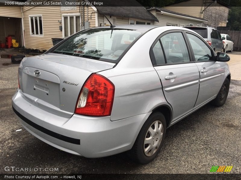 Charcoal Gray / Beige 2006 Hyundai Accent GLS Sedan