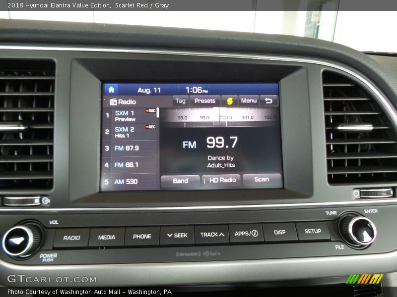 Scarlet Red / Gray 2018 Hyundai Elantra Value Edition