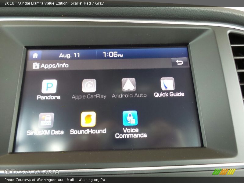 Scarlet Red / Gray 2018 Hyundai Elantra Value Edition