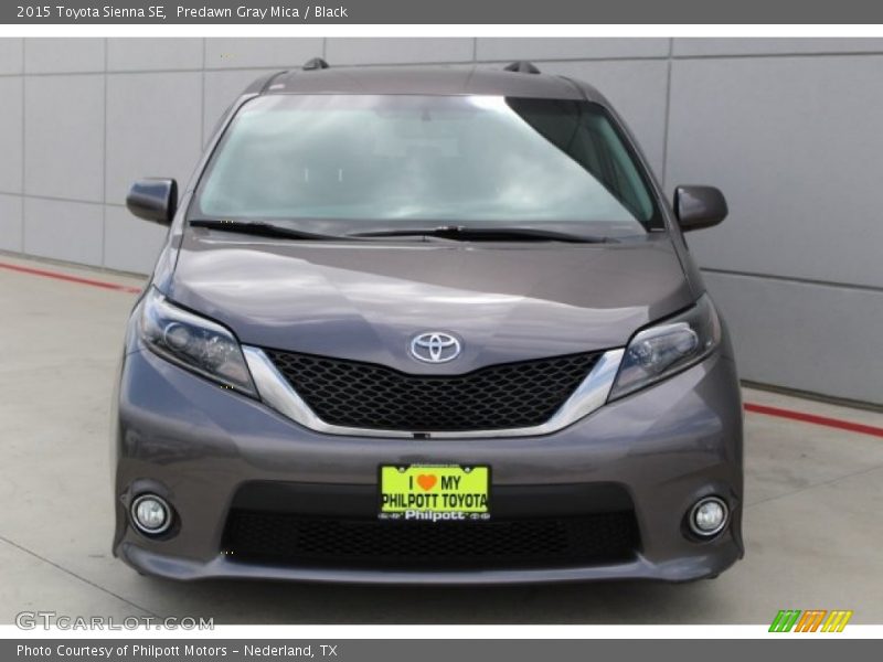 Predawn Gray Mica / Black 2015 Toyota Sienna SE