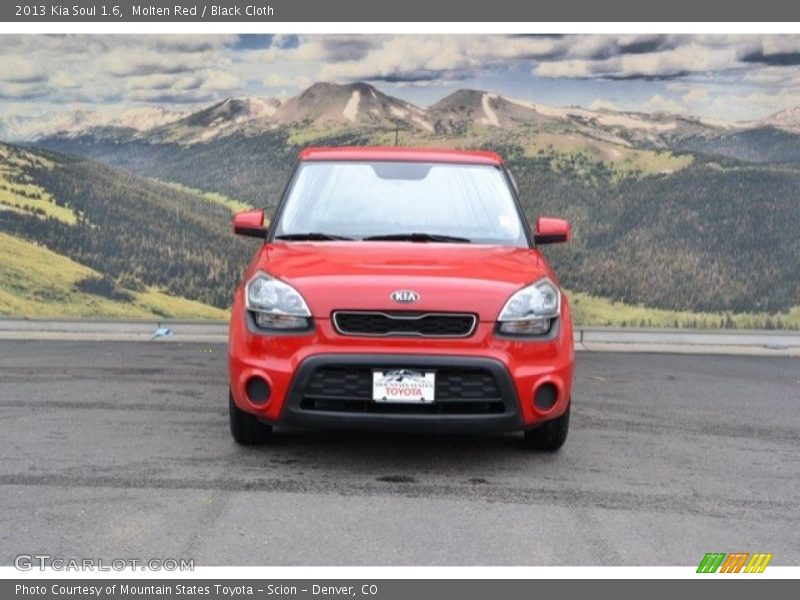 Molten Red / Black Cloth 2013 Kia Soul 1.6