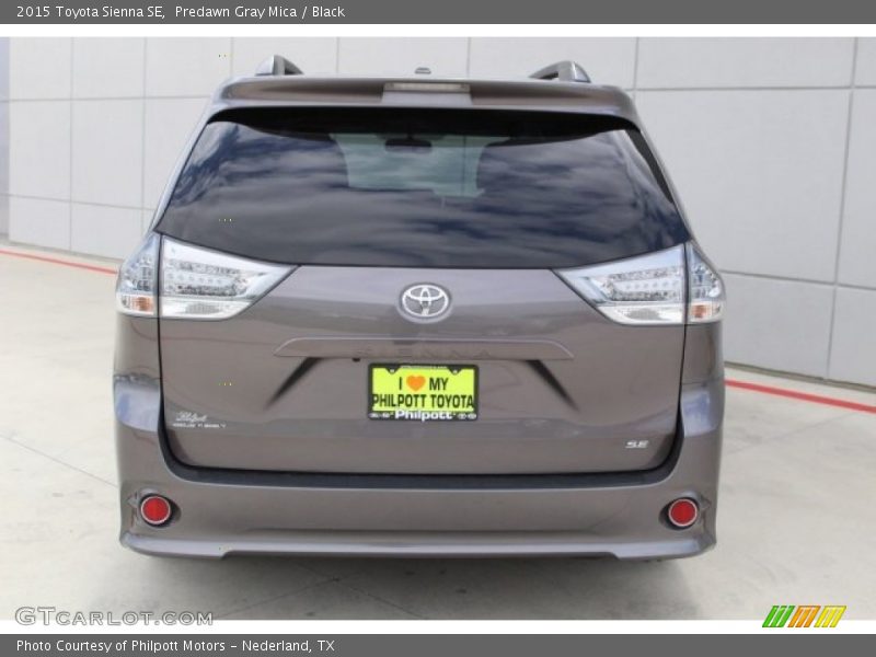Predawn Gray Mica / Black 2015 Toyota Sienna SE