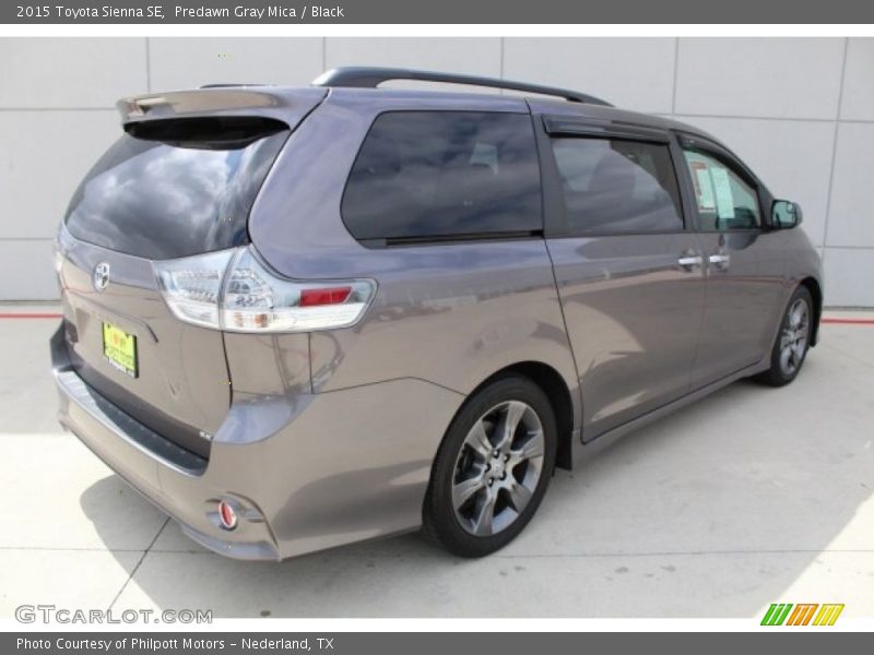 Predawn Gray Mica / Black 2015 Toyota Sienna SE