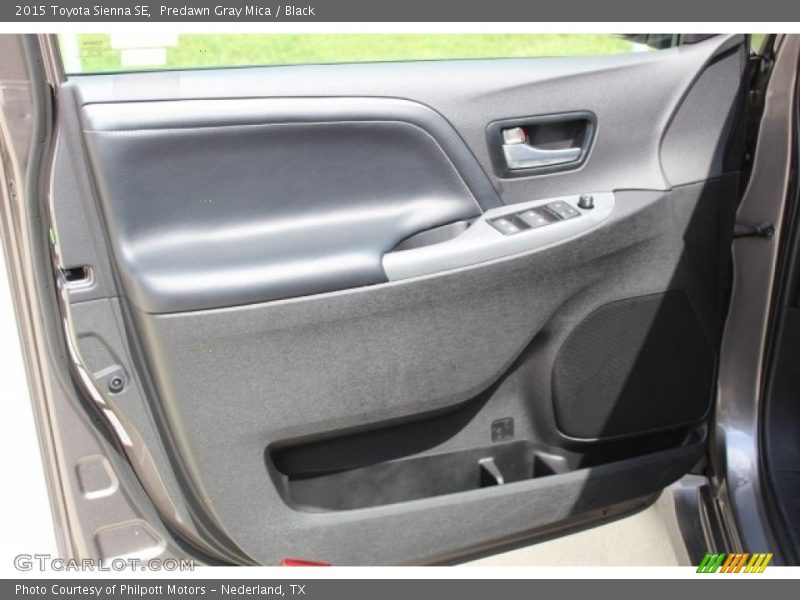 Predawn Gray Mica / Black 2015 Toyota Sienna SE