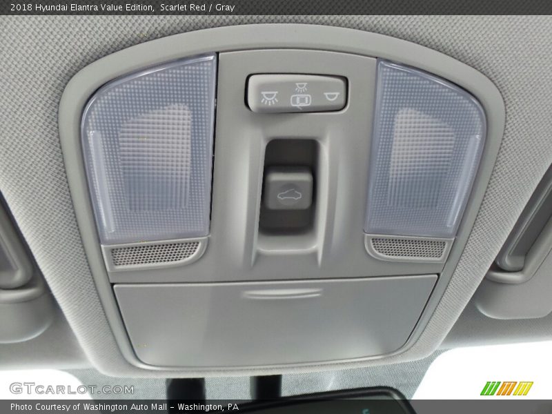 Scarlet Red / Gray 2018 Hyundai Elantra Value Edition