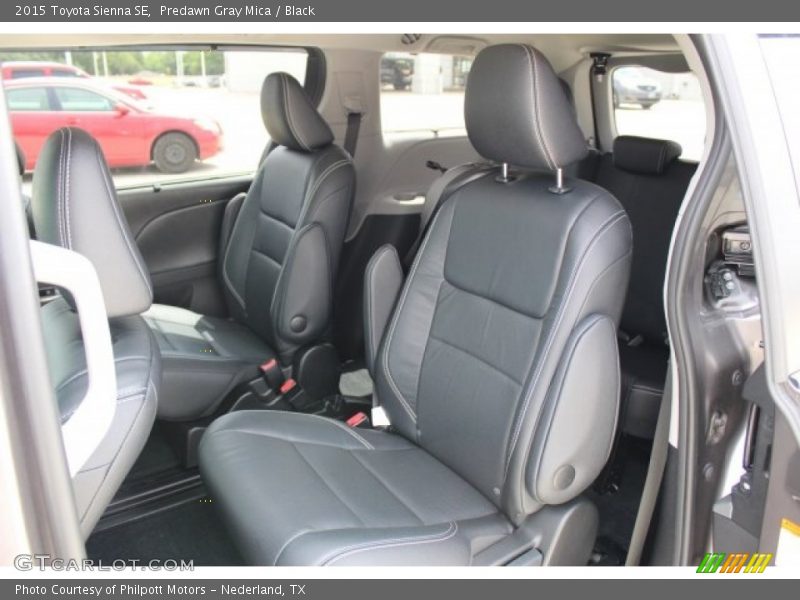 Predawn Gray Mica / Black 2015 Toyota Sienna SE