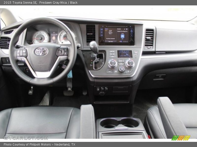 Predawn Gray Mica / Black 2015 Toyota Sienna SE