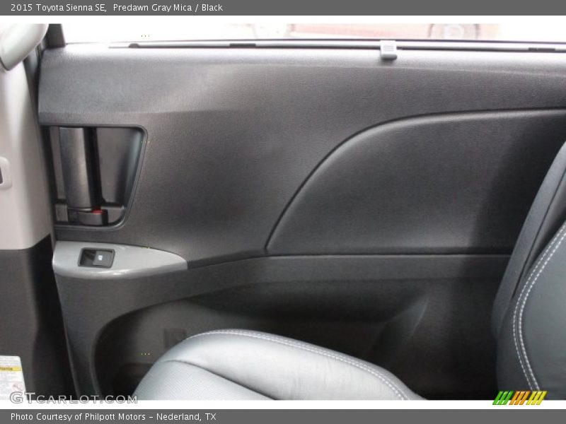 Predawn Gray Mica / Black 2015 Toyota Sienna SE