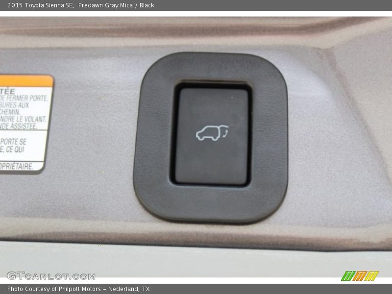 Predawn Gray Mica / Black 2015 Toyota Sienna SE