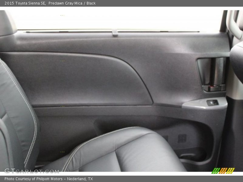 Predawn Gray Mica / Black 2015 Toyota Sienna SE
