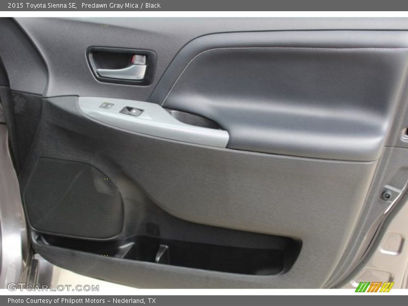 Predawn Gray Mica / Black 2015 Toyota Sienna SE