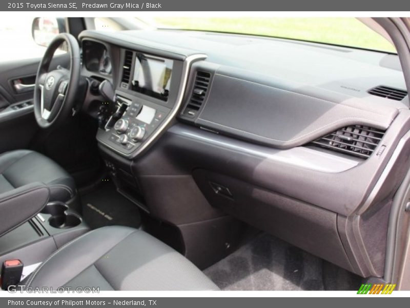 Predawn Gray Mica / Black 2015 Toyota Sienna SE
