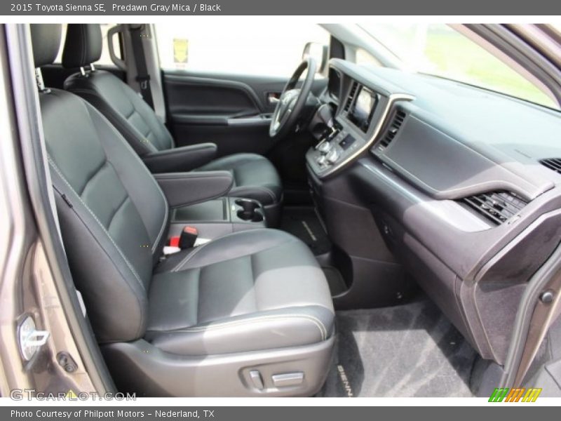 Predawn Gray Mica / Black 2015 Toyota Sienna SE