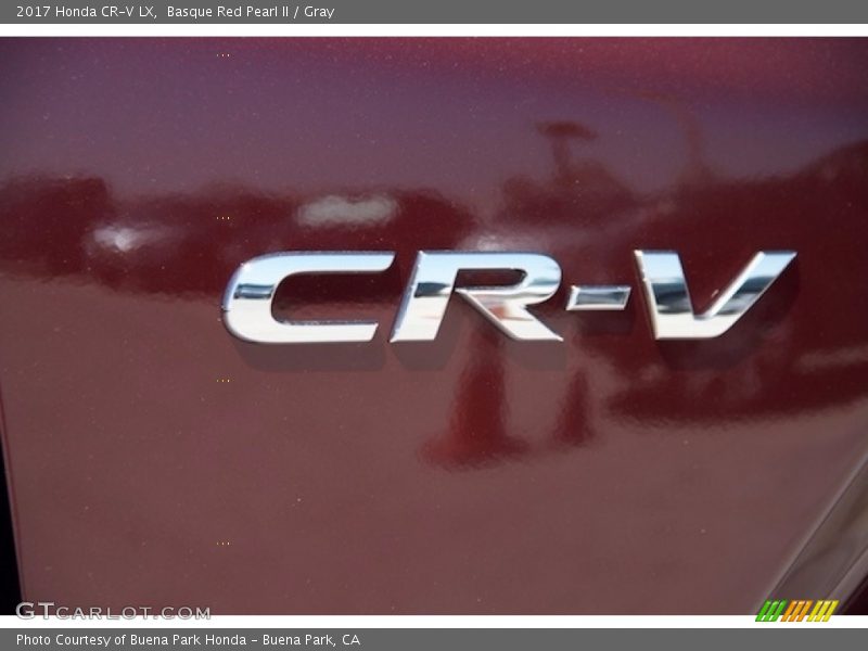 Basque Red Pearl II / Gray 2017 Honda CR-V LX