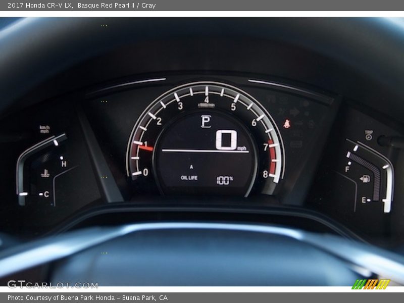 Basque Red Pearl II / Gray 2017 Honda CR-V LX
