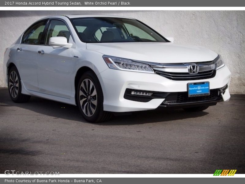 White Orchid Pearl / Black 2017 Honda Accord Hybrid Touring Sedan