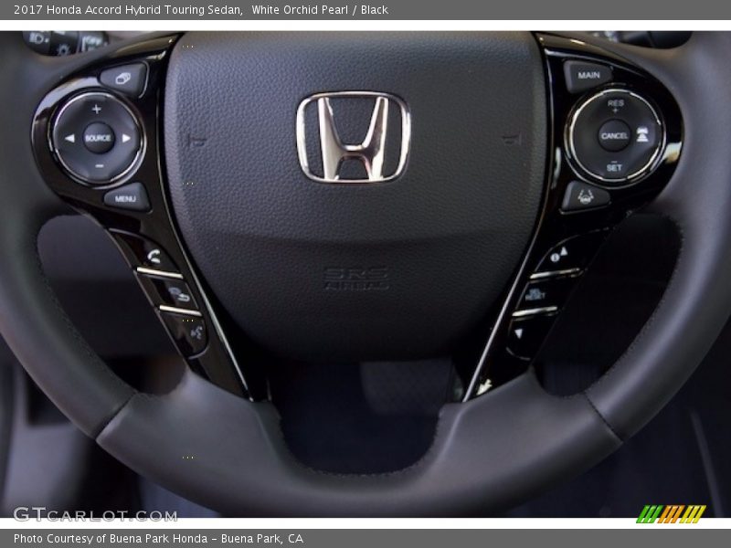 White Orchid Pearl / Black 2017 Honda Accord Hybrid Touring Sedan