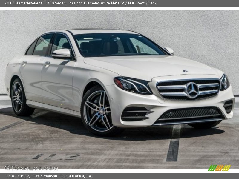 designo Diamond White Metallic / Nut Brown/Black 2017 Mercedes-Benz E 300 Sedan