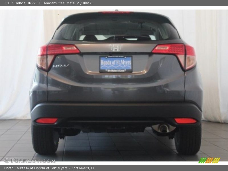 Modern Steel Metallic / Black 2017 Honda HR-V LX