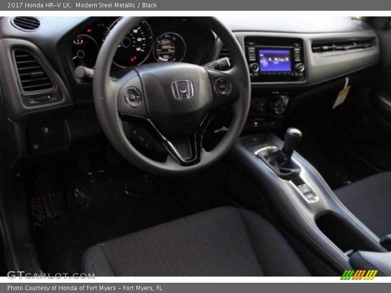 Modern Steel Metallic / Black 2017 Honda HR-V LX