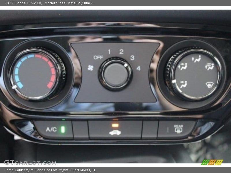 Modern Steel Metallic / Black 2017 Honda HR-V LX