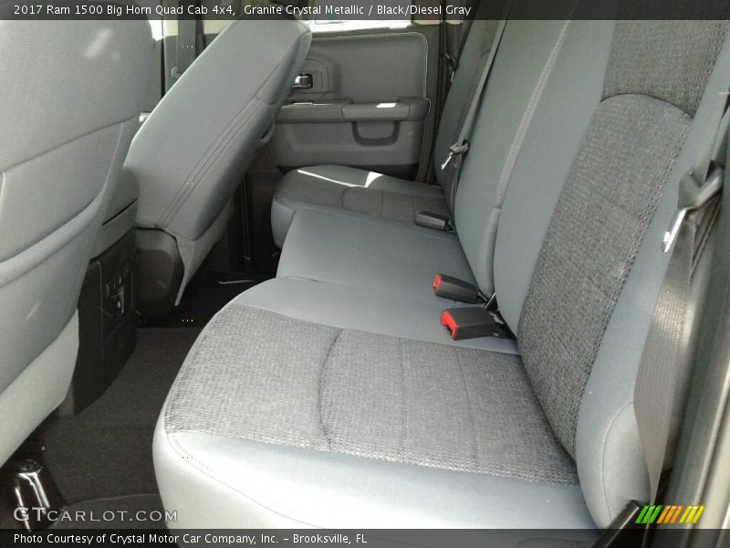 Granite Crystal Metallic / Black/Diesel Gray 2017 Ram 1500 Big Horn Quad Cab 4x4