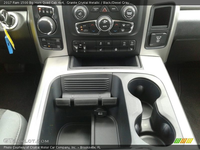 Granite Crystal Metallic / Black/Diesel Gray 2017 Ram 1500 Big Horn Quad Cab 4x4