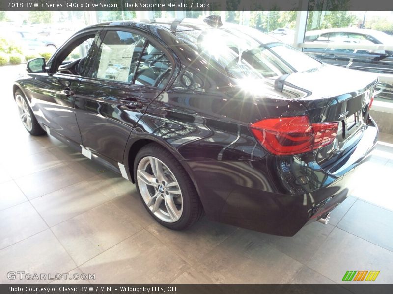 Black Sapphire Metallic / Black 2018 BMW 3 Series 340i xDrive Sedan