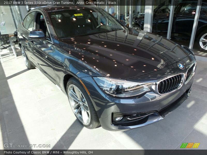 Arctic Grey Metallic / Black 2017 BMW 3 Series 330i xDrive Gran Turismo