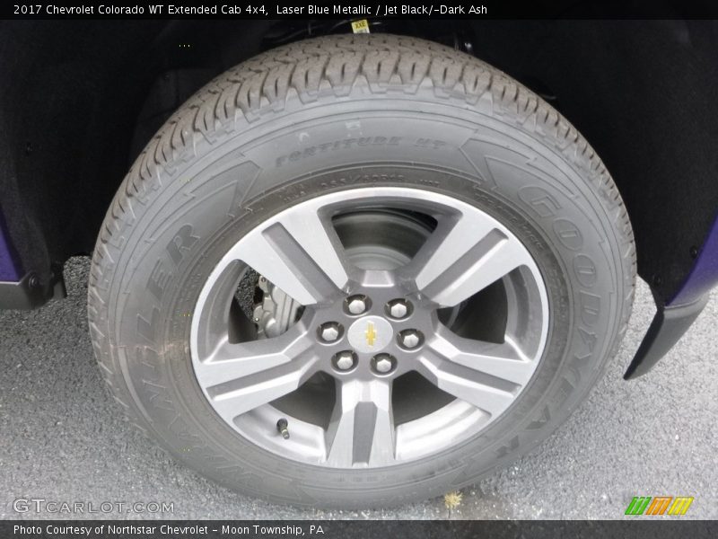 Laser Blue Metallic / Jet Black/­Dark Ash 2017 Chevrolet Colorado WT Extended Cab 4x4