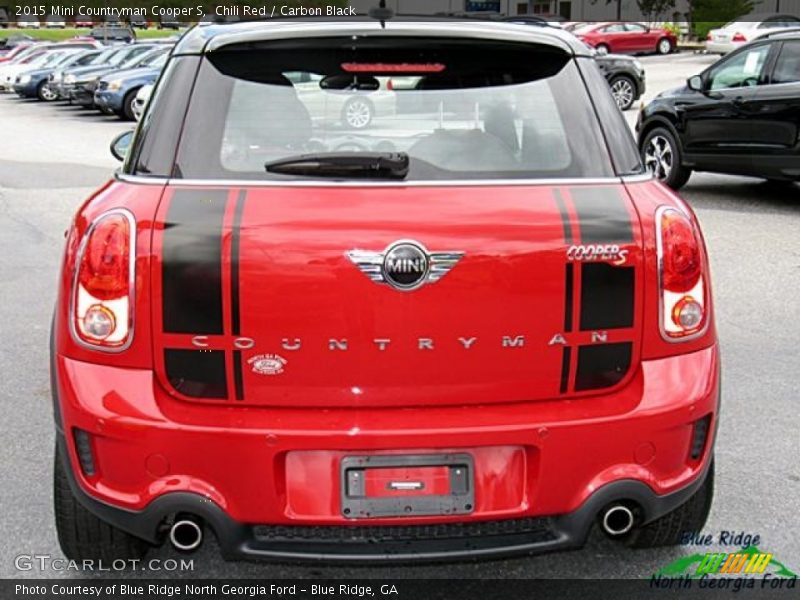 Chili Red / Carbon Black 2015 Mini Countryman Cooper S