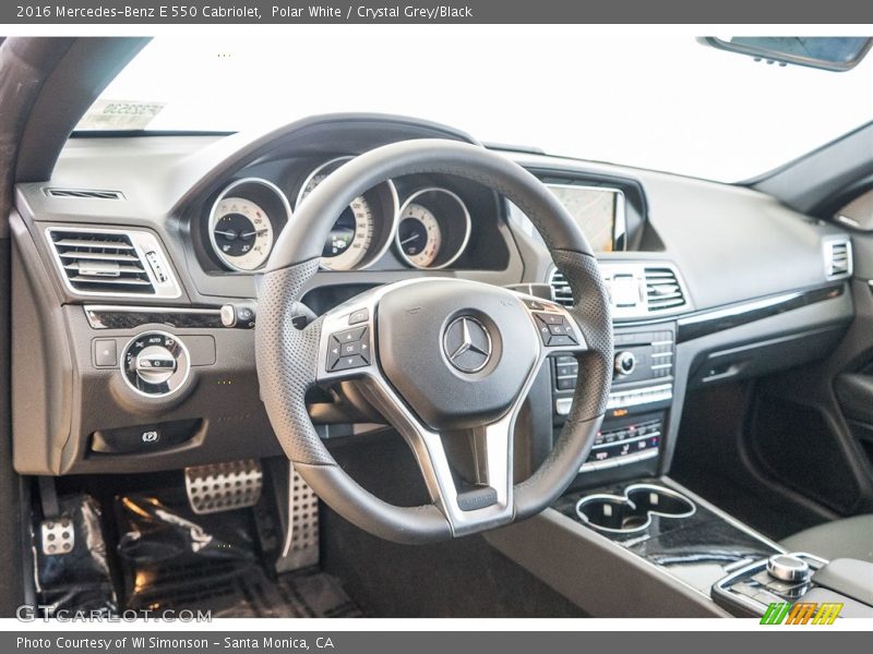 Polar White / Crystal Grey/Black 2016 Mercedes-Benz E 550 Cabriolet