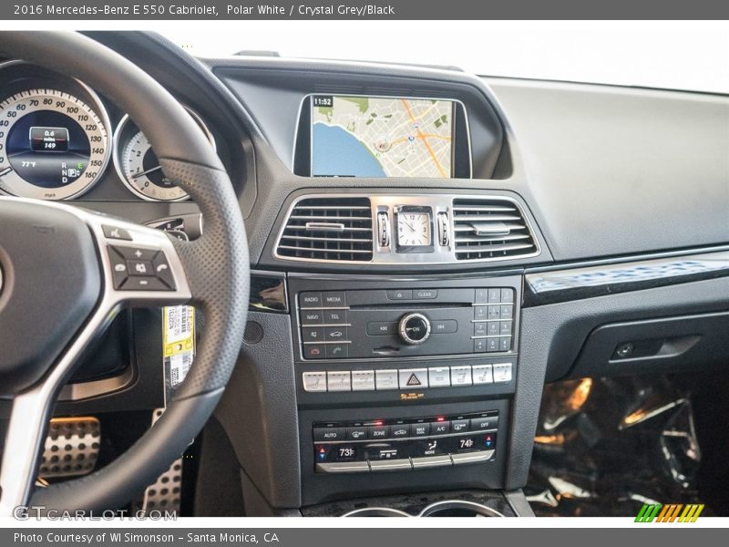 Polar White / Crystal Grey/Black 2016 Mercedes-Benz E 550 Cabriolet