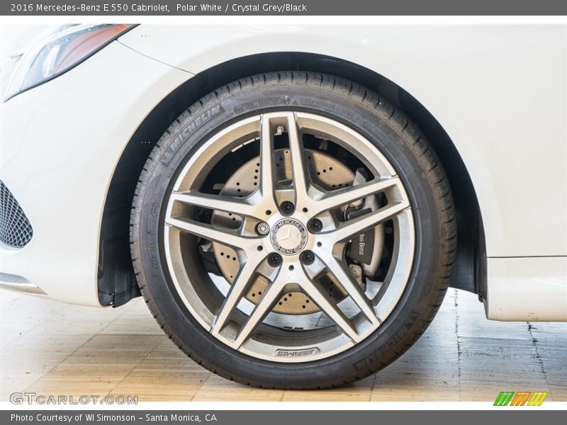 Polar White / Crystal Grey/Black 2016 Mercedes-Benz E 550 Cabriolet