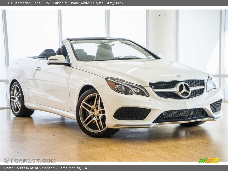 Polar White / Crystal Grey/Black 2016 Mercedes-Benz E 550 Cabriolet