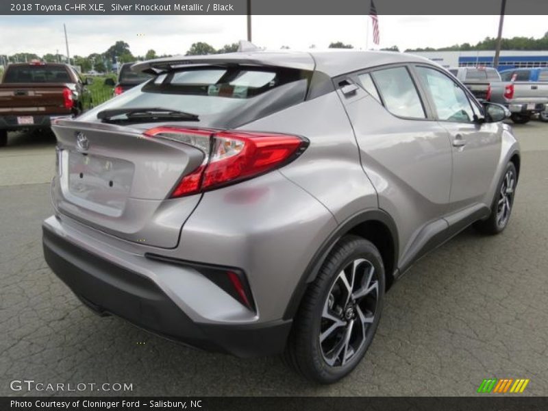 Silver Knockout Metallic / Black 2018 Toyota C-HR XLE