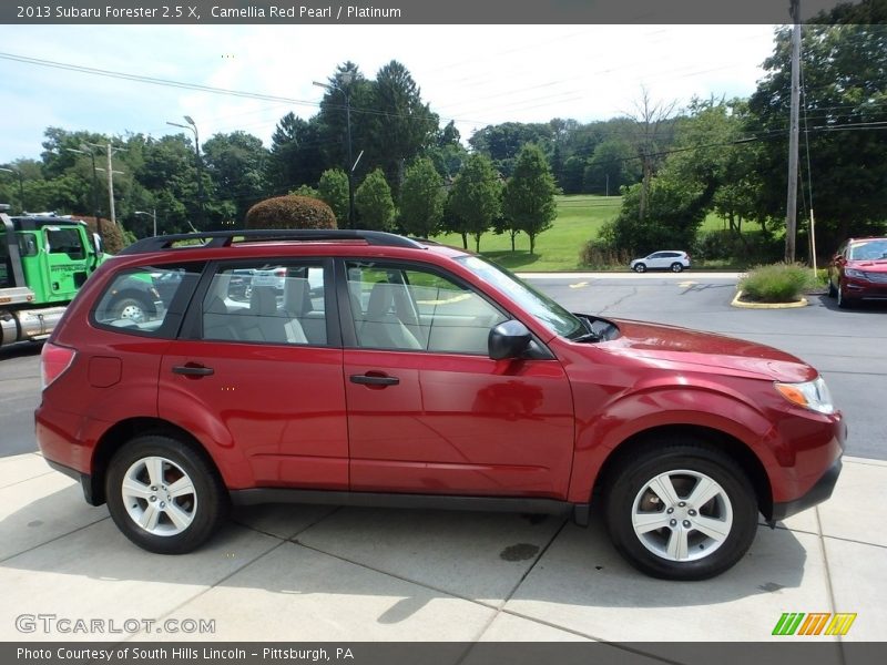 Camellia Red Pearl / Platinum 2013 Subaru Forester 2.5 X