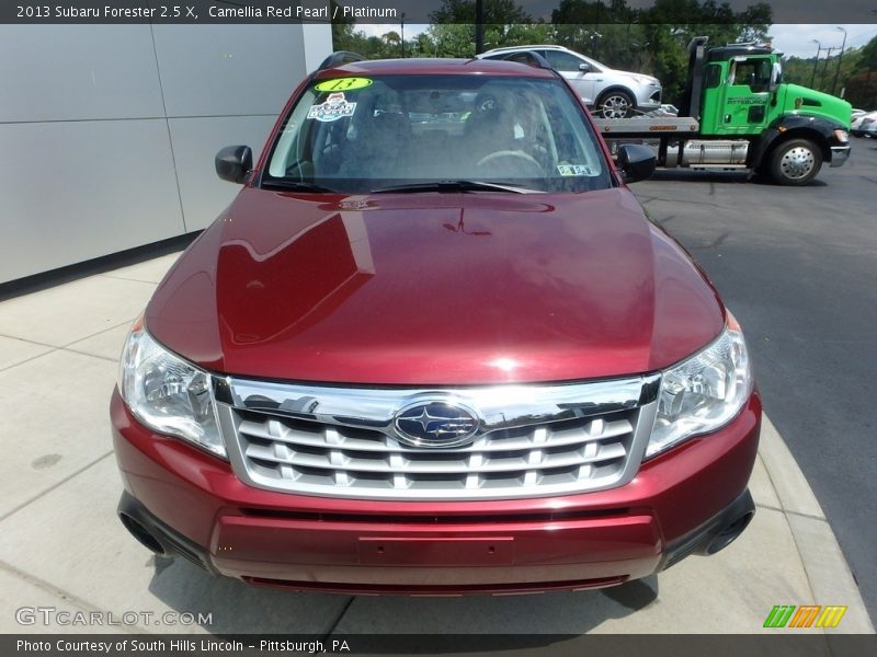 Camellia Red Pearl / Platinum 2013 Subaru Forester 2.5 X