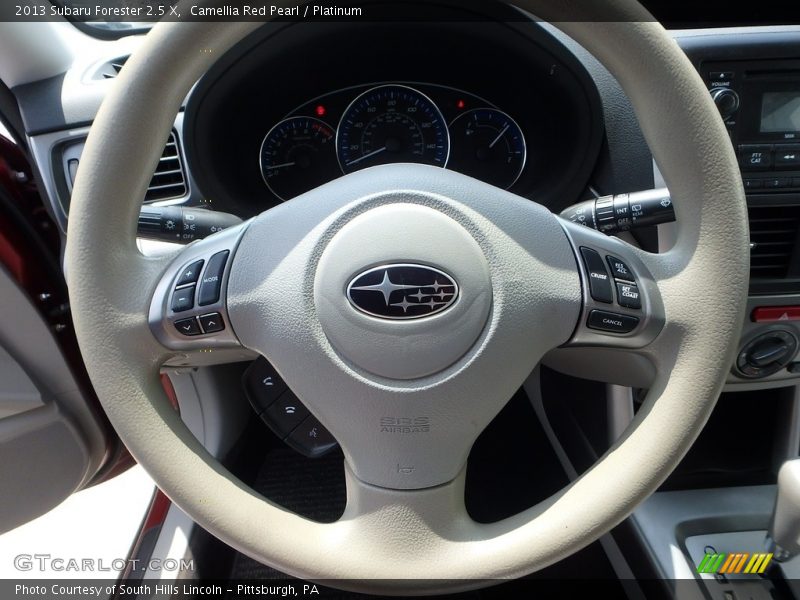 Camellia Red Pearl / Platinum 2013 Subaru Forester 2.5 X
