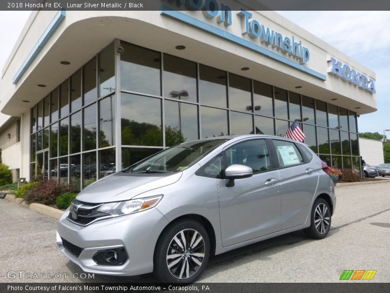 Lunar Silver Metallic / Black 2018 Honda Fit EX