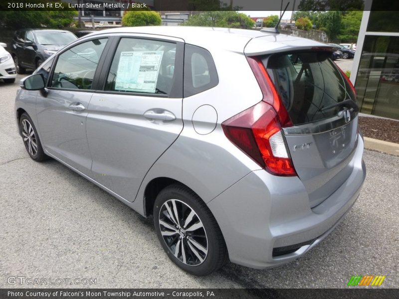 Lunar Silver Metallic / Black 2018 Honda Fit EX