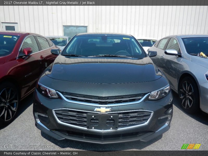 Nightfall Gray Metallic / Jet Black 2017 Chevrolet Malibu LT