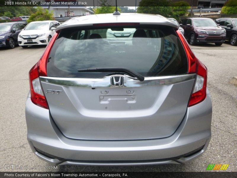 Lunar Silver Metallic / Black 2018 Honda Fit EX