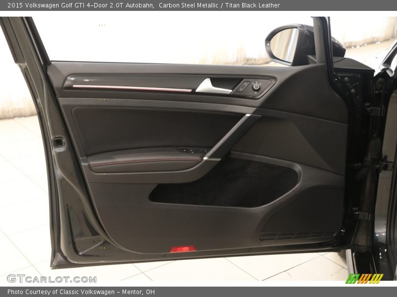 Carbon Steel Metallic / Titan Black Leather 2015 Volkswagen Golf GTI 4-Door 2.0T Autobahn