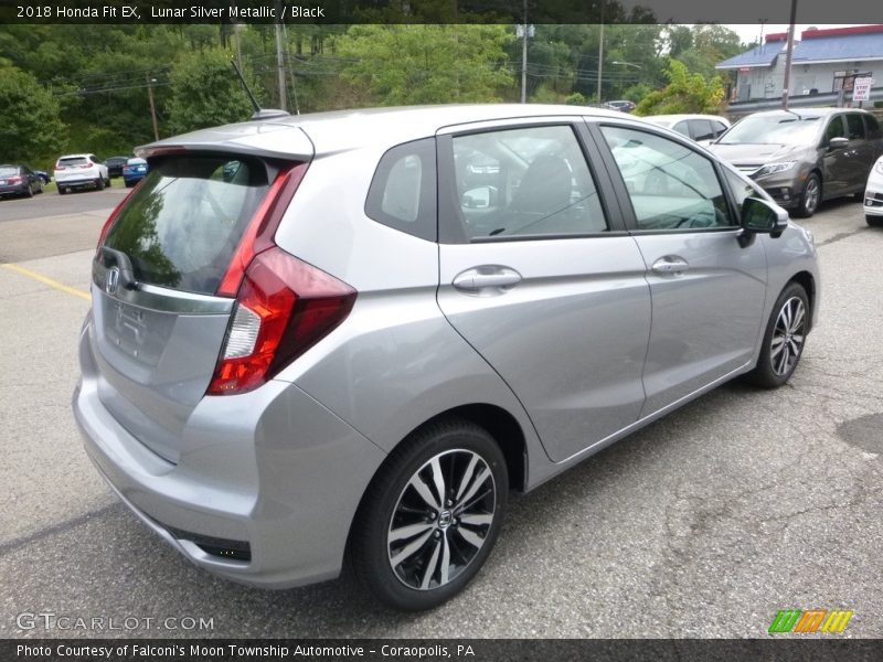 Lunar Silver Metallic / Black 2018 Honda Fit EX