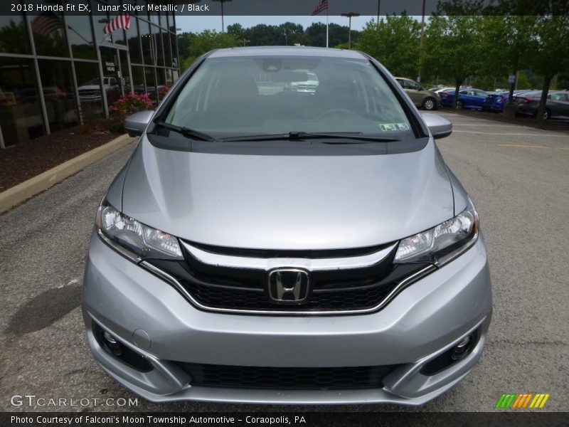 Lunar Silver Metallic / Black 2018 Honda Fit EX