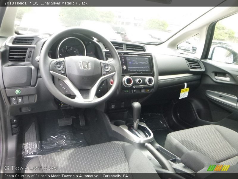 Lunar Silver Metallic / Black 2018 Honda Fit EX