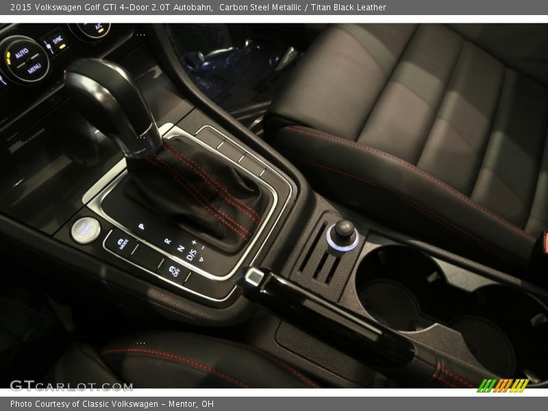 Carbon Steel Metallic / Titan Black Leather 2015 Volkswagen Golf GTI 4-Door 2.0T Autobahn